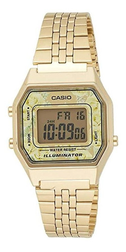Reloj Para Mujer Casual Dorado Casio La-680wga-9c