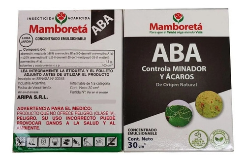 Mamboreta Aba Insecticida Araña Minador Acaros Cogoshop