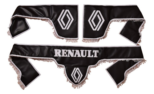 Cortina Decorativa Camión Para Renault C/lateral Cuerina 4mt