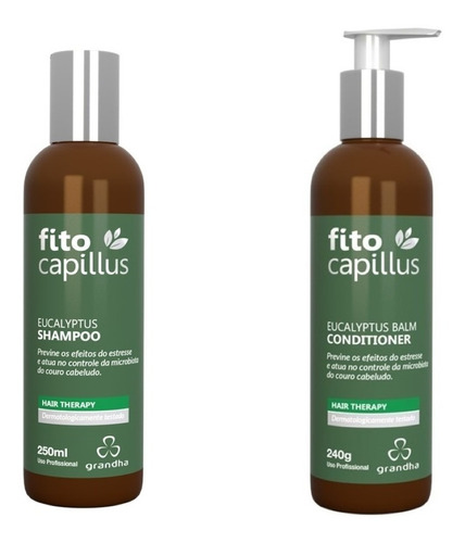 Kit Anti Stress Grandha Fito Capillus Eucalyptus Sh + Cond