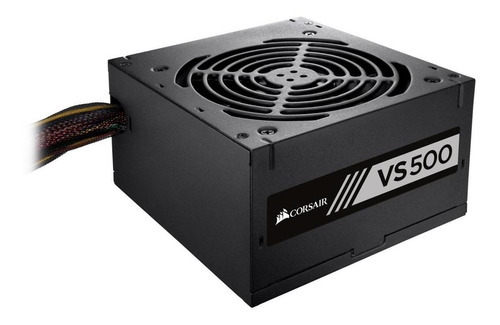 Fonte Corsair Vs500 500 Pfc Ativo Bivolt 80 Plus de 500 W, color blanco