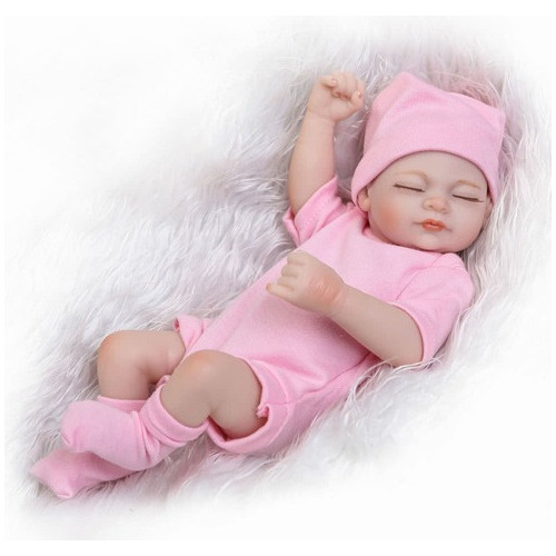 Juguete De Baño Reborn Baby Doll Girl Full Pink [u]