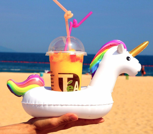 Posa Vaso Inflable Unicornio