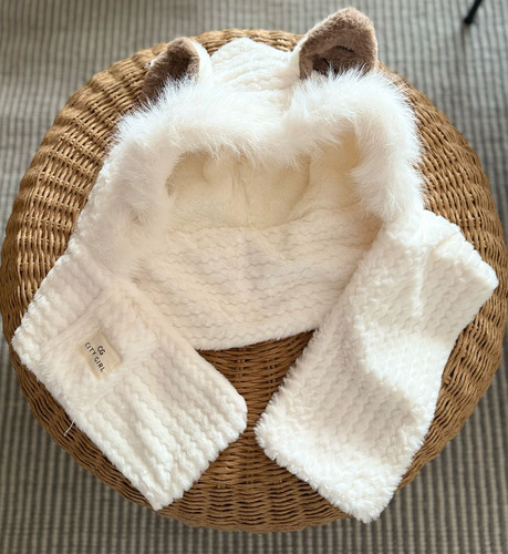 Gorro Con Bufanda Incluida Ideal Regalo Para El Invierno Natural Unico Lisa