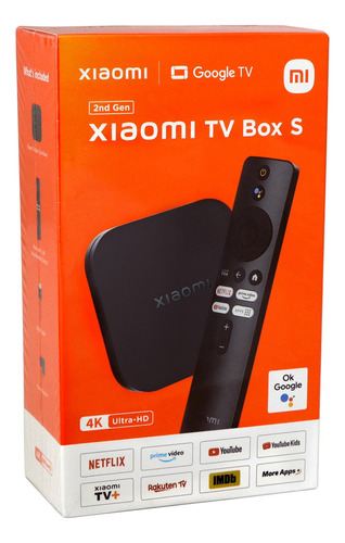 Xiaomi Mi Tv Box S 2nd Control De Voz 4k 8gb 2gb Ram