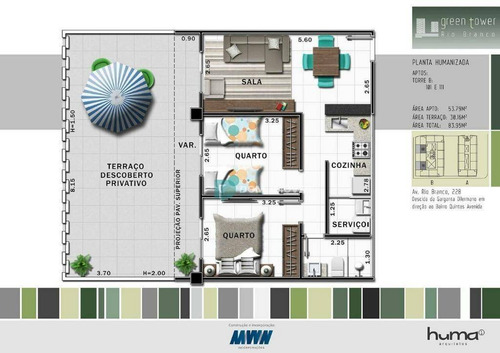Imagem 30 de 30 de Apartamento 2 Quartos, 1 Vaga De Garagem - Quintas Das Avenidas - Juiz De Fora - Ap0423