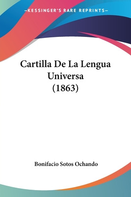 Libro Cartilla De La Lengua Universa (1863) - Ochando, Bo...