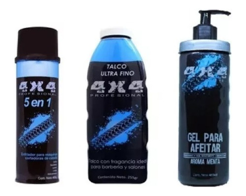 Gel Para Afeitar + Enfriador De Maquinas + Talco Ultra  4x4