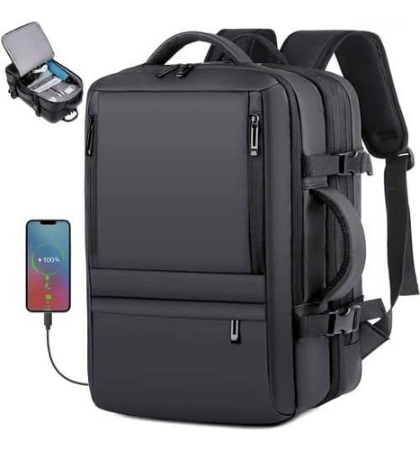 Mochila Impermeable Expandible De 40 L Para Tsa-negro