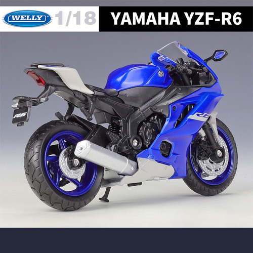 M0x Yamaha Yzf R6 Miniatura Metal Motos Diseño Aerodinámico