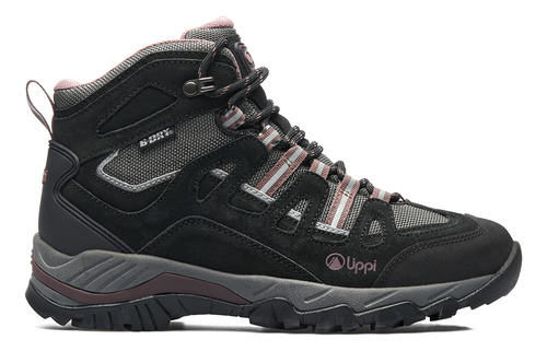 Botin Mujer Lippi Puelo Cs Hi Negro Uva