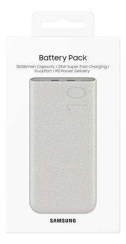 Samsung Batería Externa 10000 25watts Carga Súper Rápida 25w