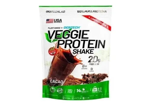 comprar Veggie Protein Shake 500g Gentech Vegan Plant Based Vit B12