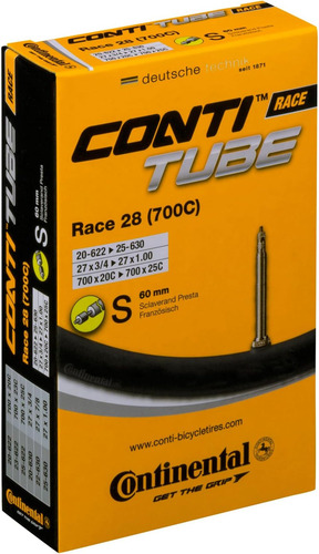 Carrera De Tubos De Bicicletas Continentales X20-25 S60 Válv