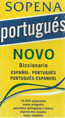 Diccionario Novo Sopena / Español - Portugues