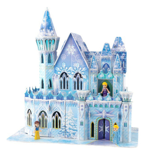 13d Ice Castle Puzzle, Regalo Para Un Festival Femenino
