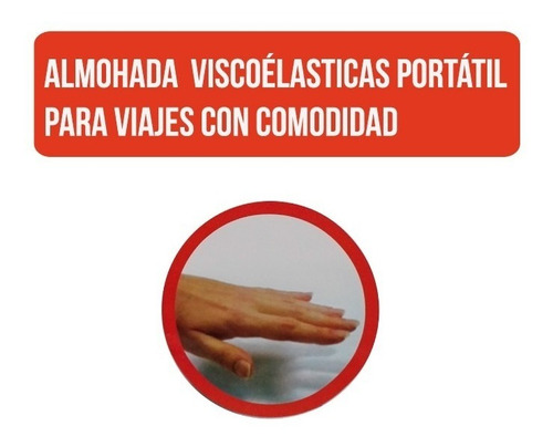 Combo 2 Almohada Viaje Inteligente Cuello Viscoelastica