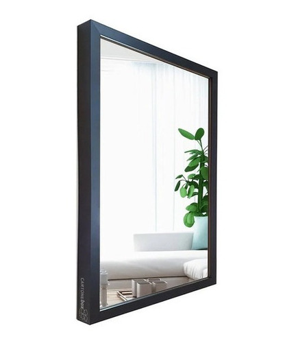 Espelho Decorativo C/ Moldura 90x28 Cm Sala 28x90