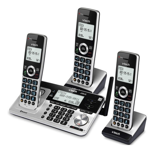 Telefono Inalambrico Vtech Contestador Manos Libres Premium Color Plateado