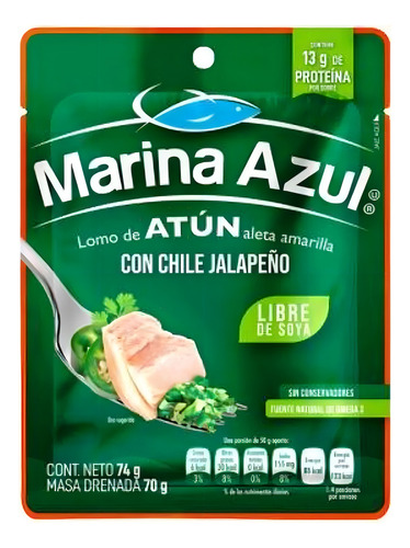 Atún Con Jalapeño Marina Azul 74 Gr
