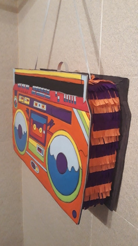 Piñata Equipo De Música Grabador Radio Retro Pasacasette
