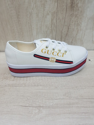 tenis da gucci feminino branco