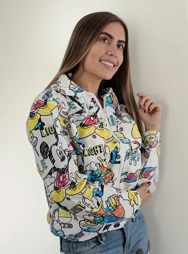 Chaqueta Rompevientos Estampada