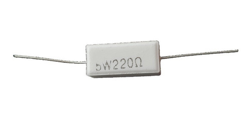 Resistencia Loza Ceramica 5w 220 Ohms 5% 5w220 2 Unid 