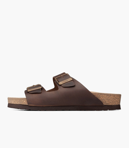 Imagen 3 de 4 de Sandalias Urbanas Boating Warren De Cuero Marrón Para Hombre