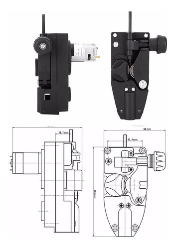 Dc 24v 10w Mig Soldador Rollo Motor De Alimentación De Alamb