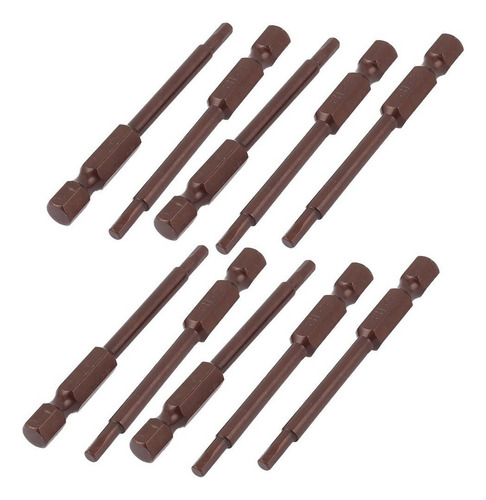 Puntas De Destornillador Hexagonal Magnético 3mm 10 Piezas