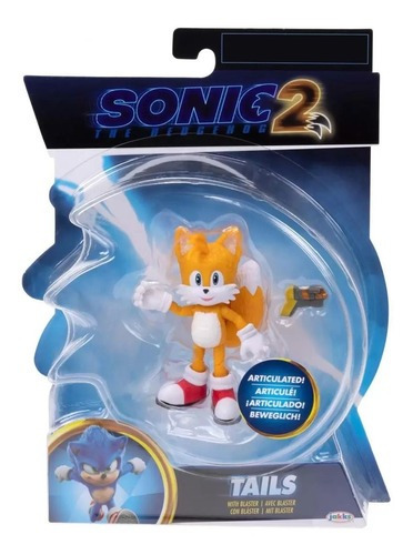 Brinquedo Boneco Sonic 2 Filme Articulado Tails 10 Cm 3409