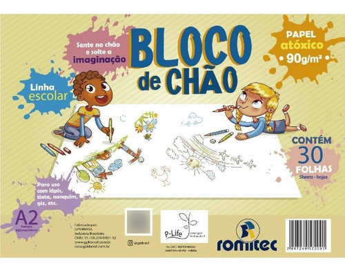Cuaderno de dibujo de piso en bloque para educación artística, A2, 30 hojas