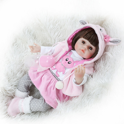 Imagen 6 de 7 de Decdeal - Muñeca De Bebé (48 Cm), Diseño De Ojos Abiertos