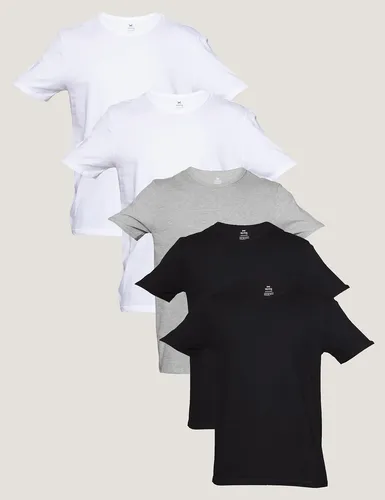 Kit Com 5 Camisetas Básicas Slim Masculina Hering