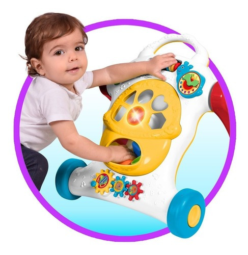Imagen 2 de 2 de Andador Caminador Para Bebes Didactico Luces Musica Ditoys