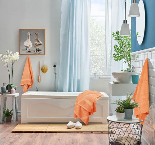 Utopia Towels - Juego De Toallas De 8 Piezas Color Melocotón