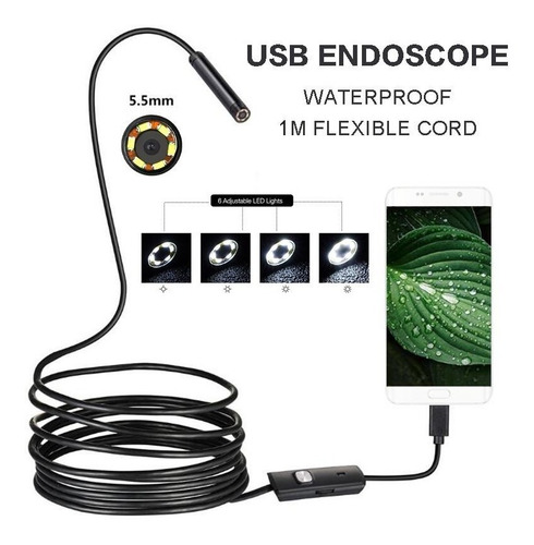 Camara Endoscopica Usb Boroscopio Camara De Inspeccion Andro