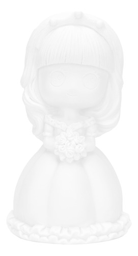 Molde Escultórico Saving Pot Plaster Doll Blanco De 7 Pulgad