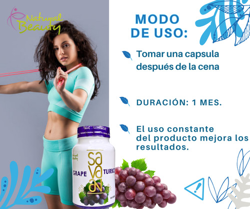 Grape Turbo + 3 En 1 Detox | Paquete Reductor