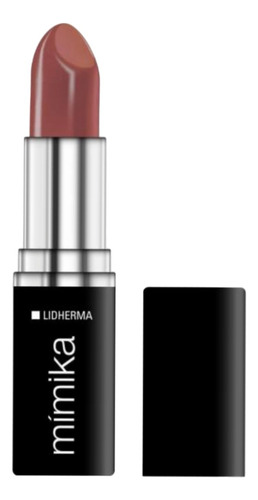 Labial Mímika Lipstick Hidratante Con Hialurónico Lidherma Acabado Mate Color Deep Nude