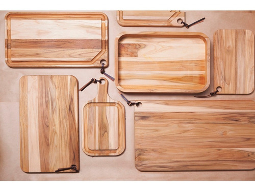 Tabla Rectangular Con Mango Para Asado Tramontina 40x21x18cm