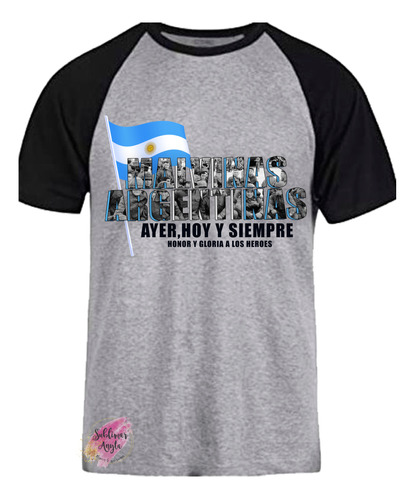 *** Remeras Ranglan Personalizadas Malvinas Argentinas ***