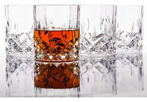Vasos De Whisky Antiguos Tallados En Cristal Lemonsoda - 10o