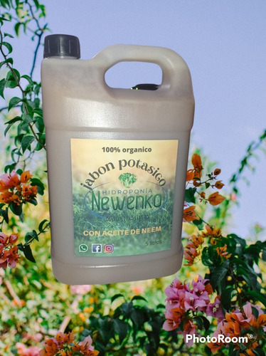 Imagen 3 de 3 de Jabon Potasico Aceite De Neem 5 Litros