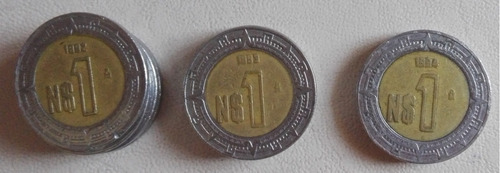 Jgo 3 Monedas Un 1 Nuevo Peso 1992 1993 1994