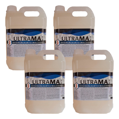 Kit 4 Ultramax Desengraxante Biodegradável Limpeza De Peças