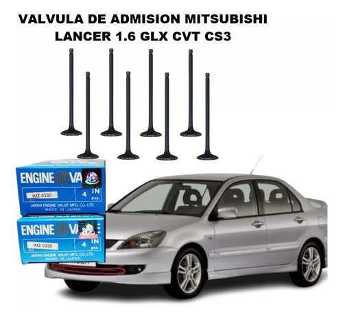 Valvula De Admision Mitsubishi Lancer 1.6 Glx Cvt Cs3