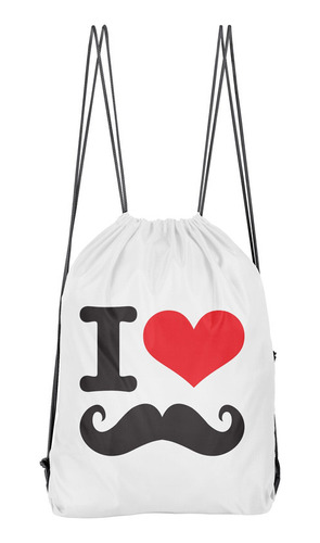 Bolso Deportivo I Love Mustache (d0468 Boleto.store)