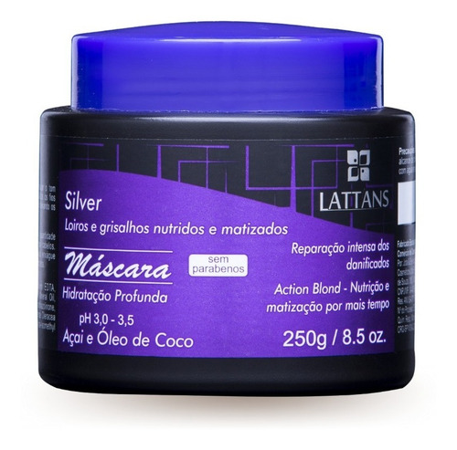 Mascara Silver Lattans 250g
